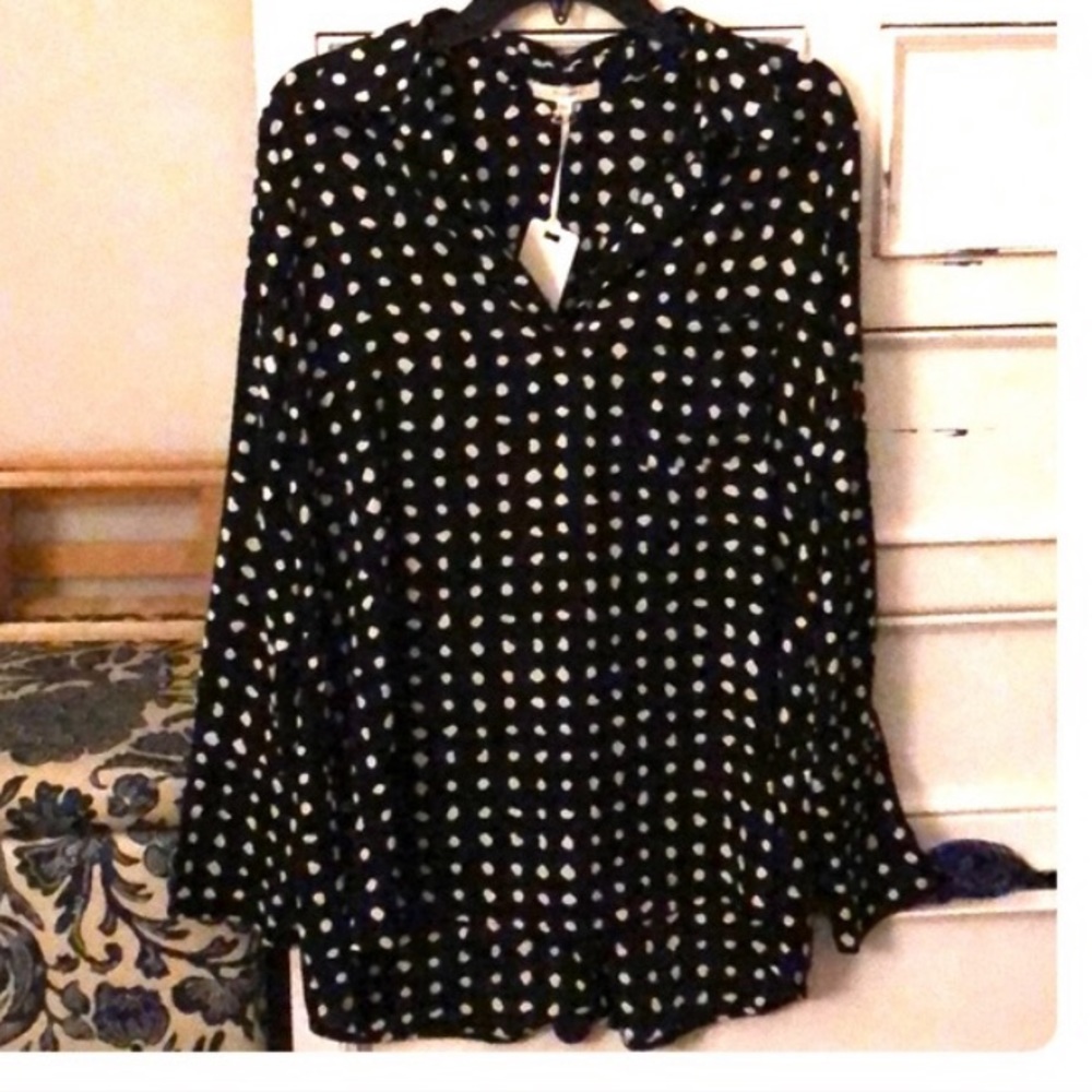XS Pleione polka dot blouse from Nordstrom’s